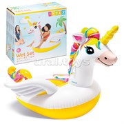 Плот для плавания «Единорог» 201 х 140 х 97 см, от 3 лет, 57561NP INTEX UT-57561NP