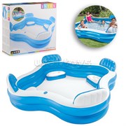 Бассейн надувной «Семейный», с 4 сиденьями, 229 х 229 х 66 см, от 3 лет, 56475NP INTEX UT-56475NP