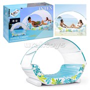 Надувной матрас-плот с навесом 