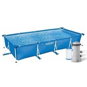 Бассейн каркасный Rectangular Frame прямоугольный 450х220х84 см, фильтр-насос, арт.28274NP INTEX UT-28274NP