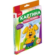 Набор для творчества Картина из пластилина Щенок рыболов Пз/Пл-001 Lori Пз/Пл-001