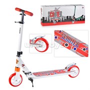 Самокат 2-х кол., белый, PU/ 145 мм, ABEC 7, в коробке UT-U038190Y