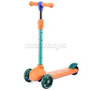 Самокат 3-х кол., колеса световые PU, оранжевый UT-U062830Y