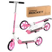 Самокат 2-х колесный ROCKET,колеса PU/ 200 мм,ABEC 7, розовый UT-R0065.PK