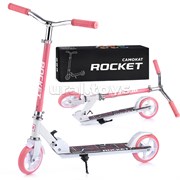 Самокат 2-х колесный ROCKET,колеса PU/ 145 мм,ABEC 7, розовый UT-R0092.PK