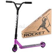 Самокат трюковый ROCKET,колеса PU/пластик 100 мм,ABEC 7, сиреневый UT-R0061.VT