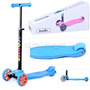 Самокат 3-х кол., голубой, PVC, ABEC 7, в коробке UT-U038198Y