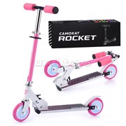 Самокат 2-х колесный ROCKET,колеса PU/ 125 мм,ABEC 7, розовый UT-R0089