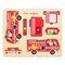 Пазл деревянный "Пожарная машина" D0803-4
