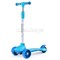 Самокат 3-х кол., синий, светящиеся колёса, PU, ABEC 7, в коробке U038245Y