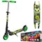 Самокат двухколесный Dvizhok зеленый колеса 145 мм 141V-1113, макс. нагр. 100 кг, высота руля 79-89 см. 141V-1113