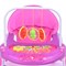 Ходунки с подвесными игрушками и музыкальным цветком (розовый) пакете UT-902-A-5