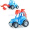 Трактор "Чемпион" (синий) с лопатой (в сеточке) UT-84736