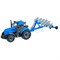 Трактор "Прогресс" с плугом инерционный (синий) (в коробке) UT-91291