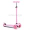 Самокат 3-х колесный ROCKET,колеса PU со светом, ABEC 7, розовый UT-R0199