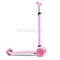 Самокат 3-х колесный ROCKET,колеса PU со светом, ABEC 7, розовый UT-R0199